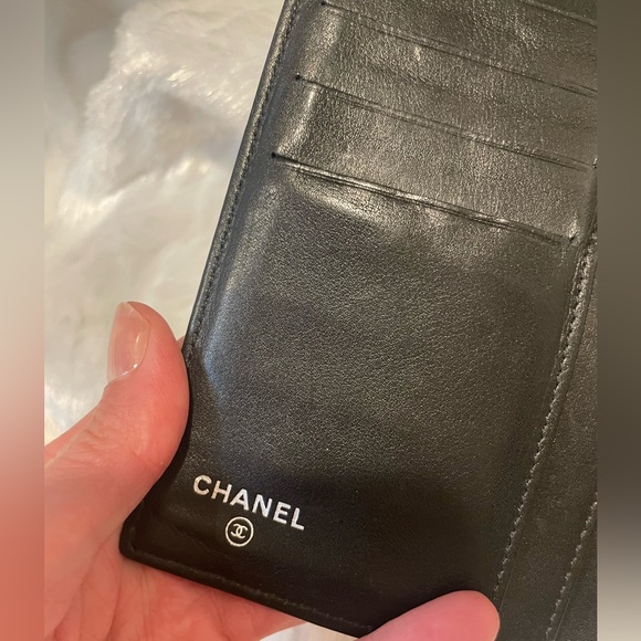 CHANEL V-Stitched Chevron lambskin long wallet w/Dust Bag - Picture 6 of 16